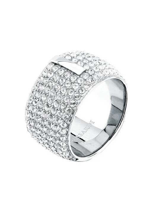 Trussardi Imperdibile anello da donna con cristalli T-Round TJAYF1801 - Diametro: 52 mm donna