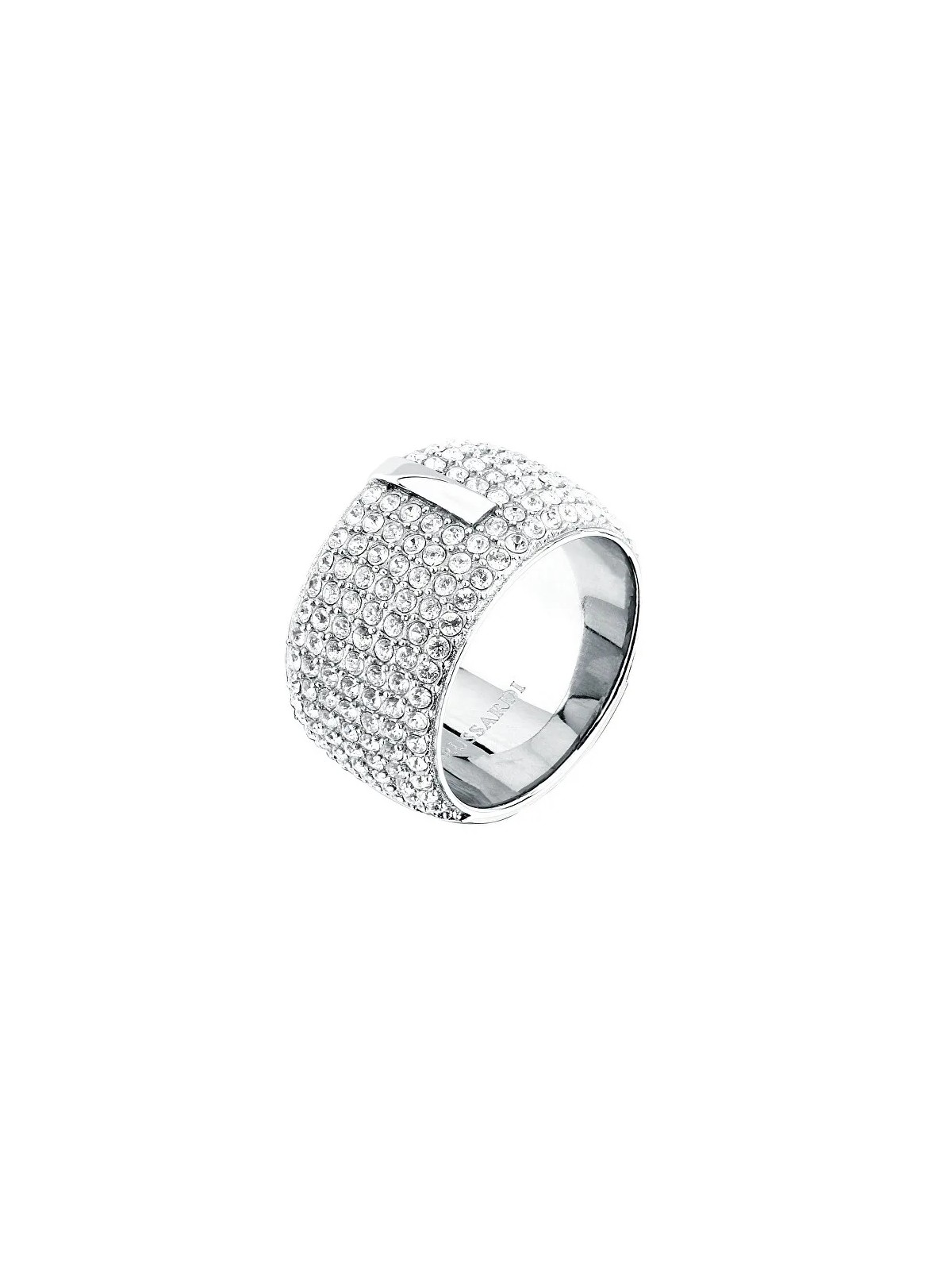 Trussardi Imperdibile anello da donna con cristalli T-Round TJAYF1801 - Diametro: 52 mm donna