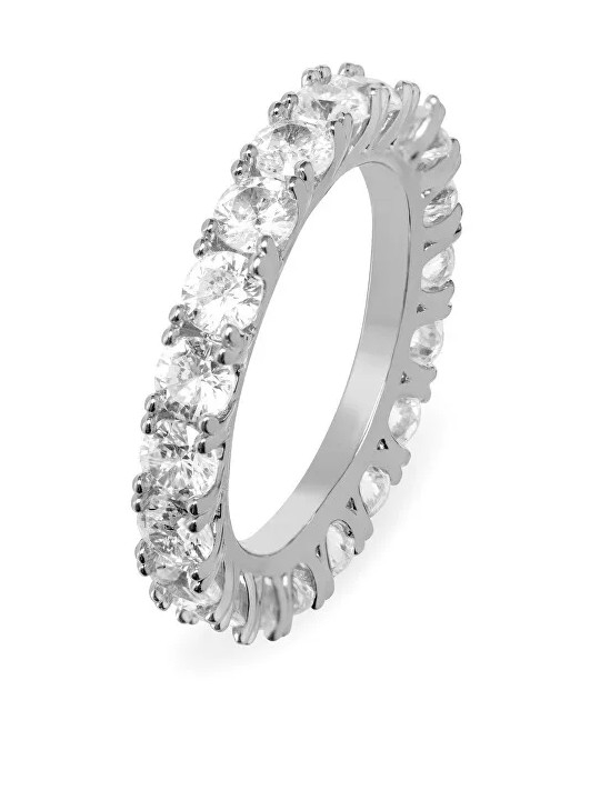 Troli Anello scintillante con zirconi VBR039S-B - Diametro: 58 mm donna