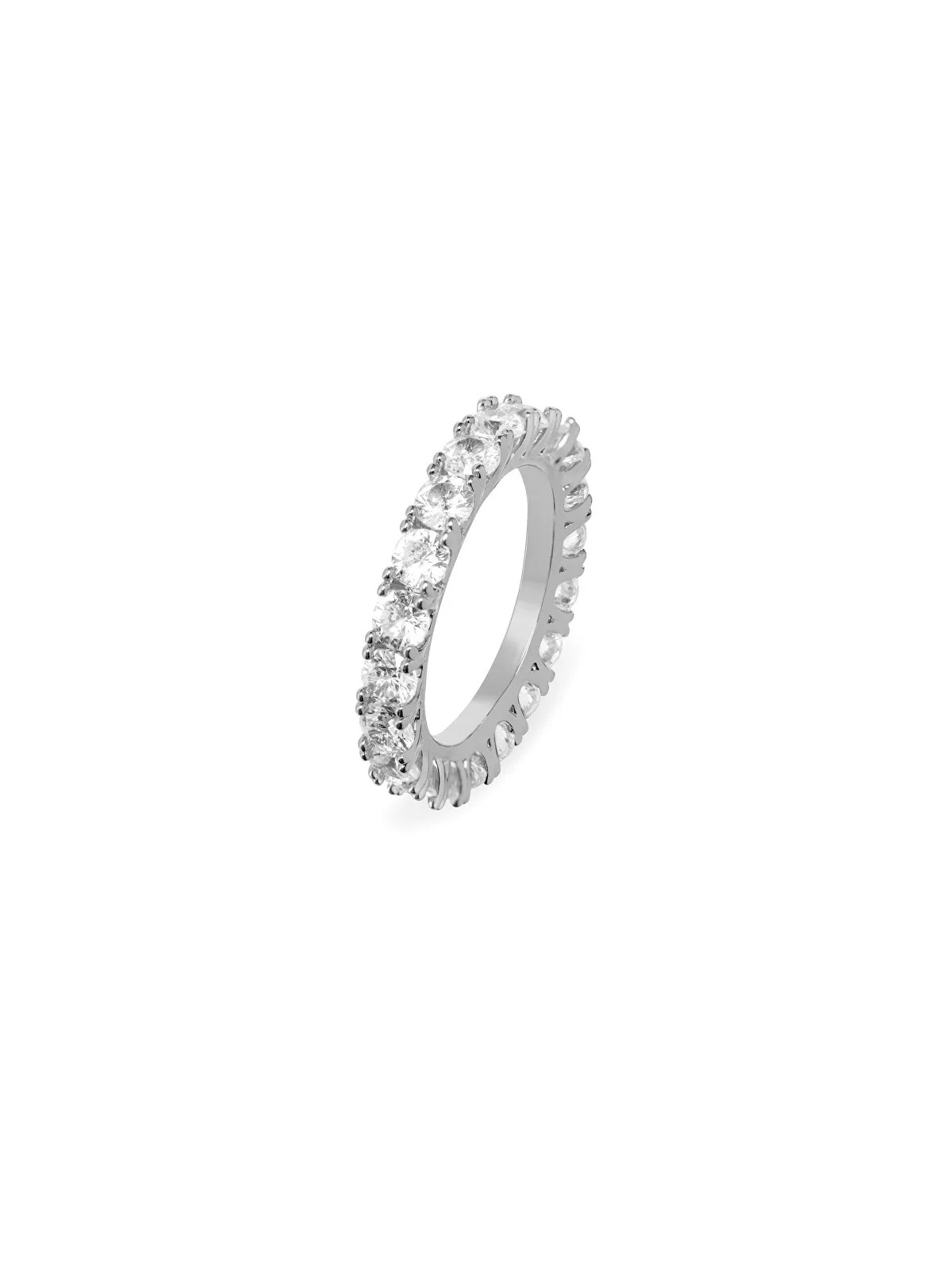 Troli Anello scintillante con zirconi VBR039S-B - Diametro: 58 mm donna