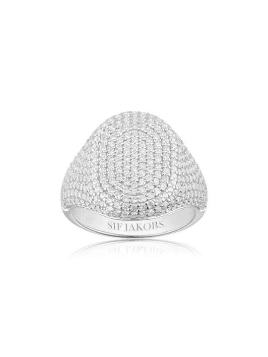 Sif Jakobs Distintivo anello in argento con zirconi cubici Capizzi SJ-R42240-CZ - Giro: 50 mm donna
