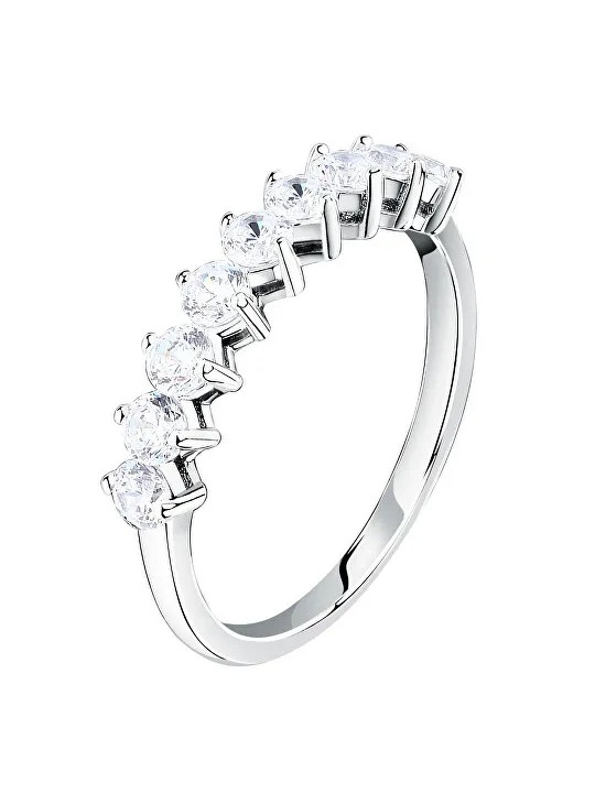 Morellato Elegante anello in argento con zirconi cubici Tesori SAIW26601 - Diametro: 58 mm donna
