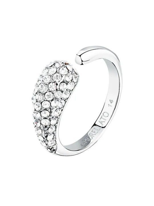 Morellato Anello aperto scintillante con cristalli Design SAYP1401 - Diametro: 50 mm donna