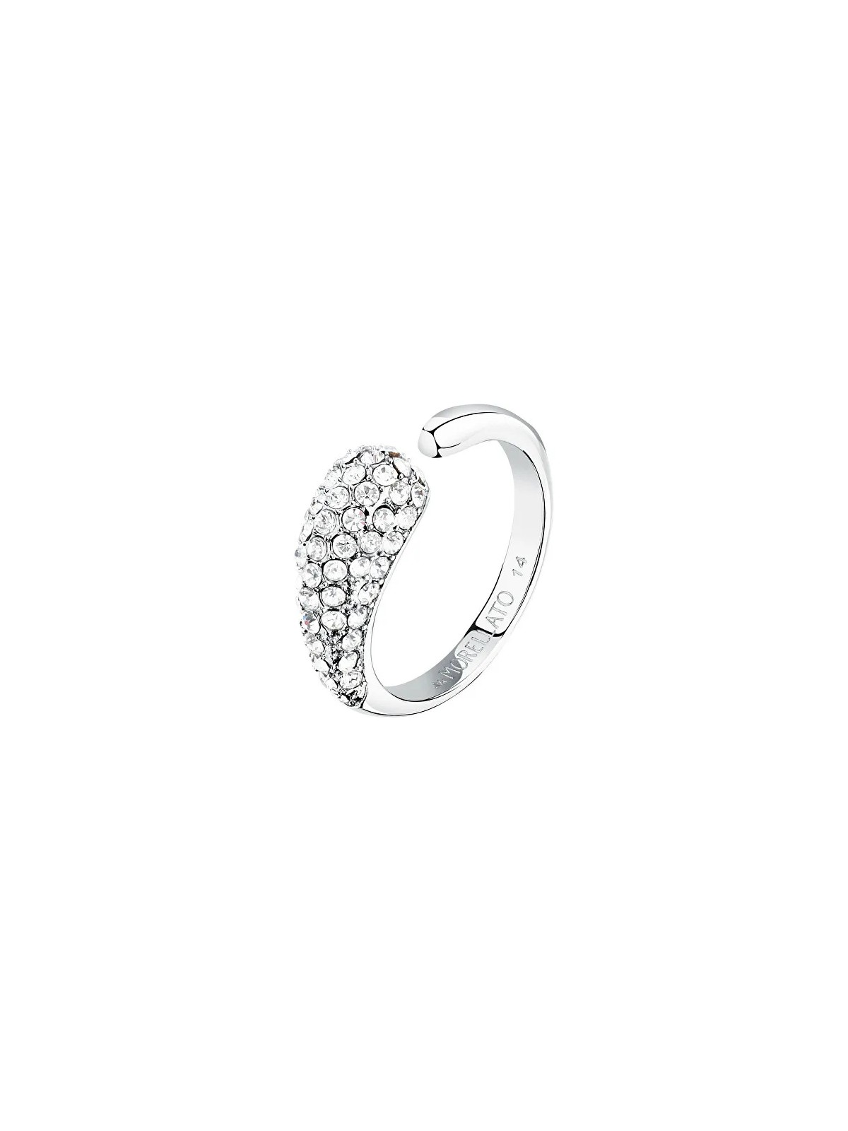 Morellato Anello aperto scintillante con cristalli Design SAYP1401 - Diametro: 58 mm donna