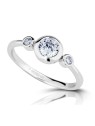 Modesi Anello in argento con zirconi M02411 - Giro: 50 mm donna
