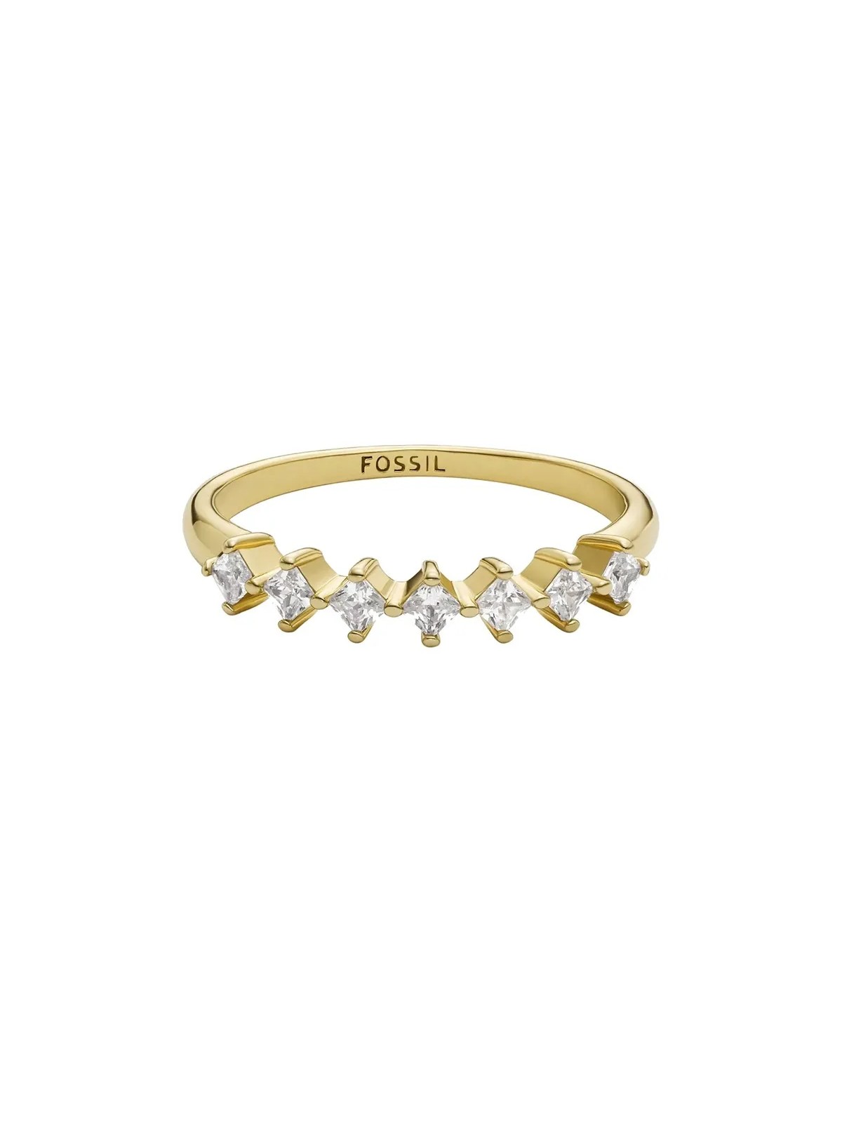 Fossil Elegante anello placcato oro Hazel JOA00814710 - Diametro: 57 mm donna