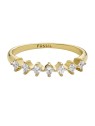 Fossil Elegante anello placcato oro Hazel JOA00814710 - Diametro: 57 mm donna