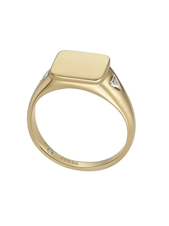 Fossil Anello da donna in acciaio placcato oro Ellis JF04791710 - Diametro: 54 mm donna