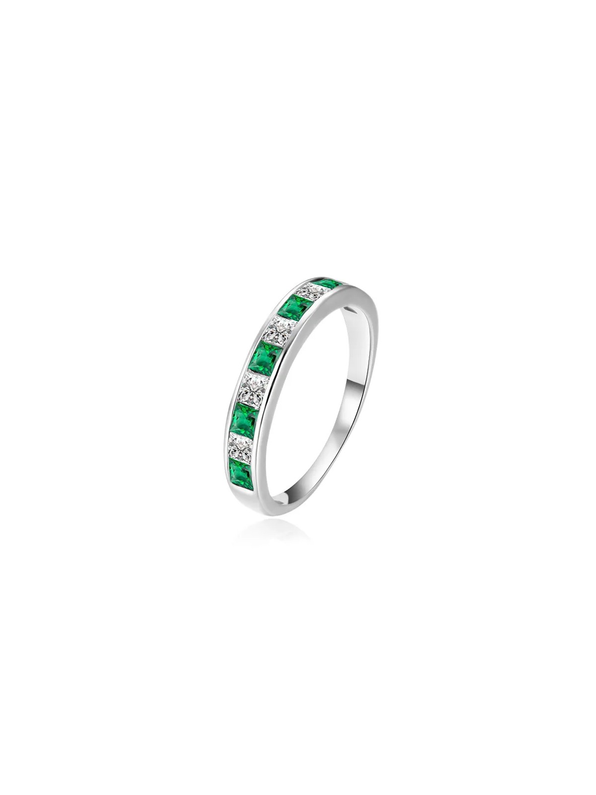 Agato Anello di lusso in argento con zirconi AGT-R47GR - Diametro: 58 mm donna
