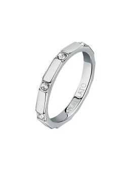 Morellato Elegante anello in acciaio con cristilla Motown SALS85 - Diametro: 65 mm uomo