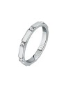 Morellato Elegante anello in acciaio con cristilla Motown SALS85 - Diametro: 65 mm uomo