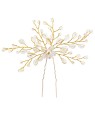 Troli Forcina decorativa placcata in oro con perline donna