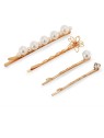 Troli Elegante set di fermagli per capelli placcati in oro donna