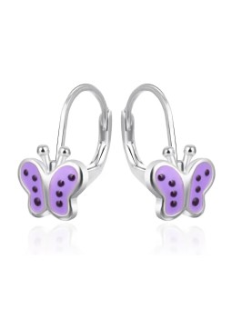 Orecchini in argento per bambine con papillon AGT-ED017L Codice: sAO0371