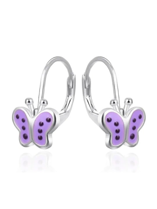 Orecchini in argento per bambine con papillon AGT-ED017L Codice: sAO0371