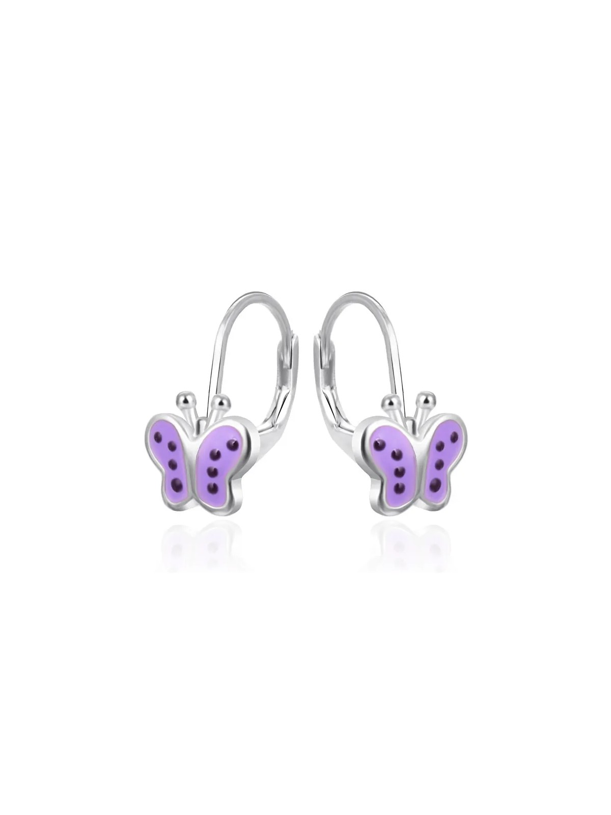 Orecchini in argento per bambine con papillon AGT-ED017L Codice: sAO0371