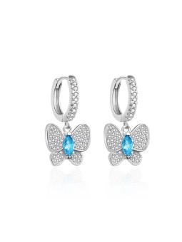 Orecchini in argento per bambine a forma di farfalla AGT-ED010KWBL Codice: sAO0382