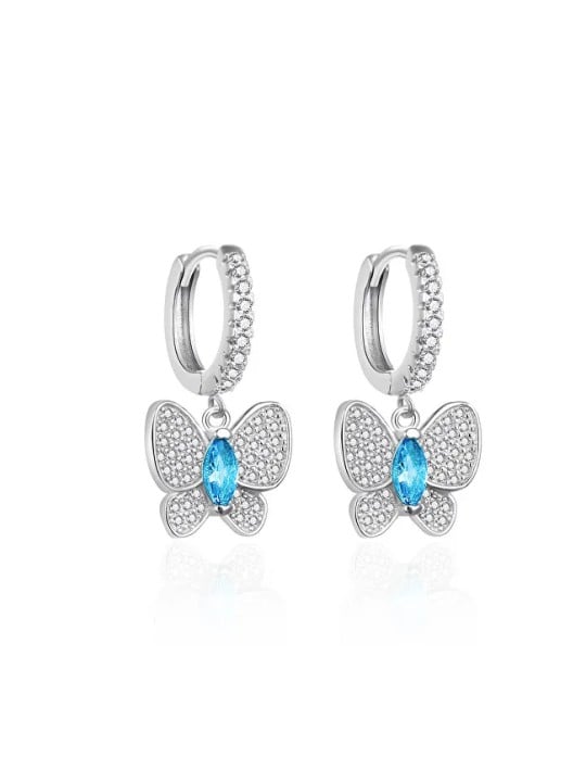 Orecchini in argento per bambine a forma di farfalla AGT-ED010KWBL Codice: sAO0382