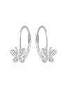 Orecchini da bambina in argento a forma di farfalla con zirconi AGT-ED016LW Codice: sAO0499