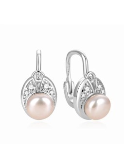 Eleganti orecchini in argento con vere perle di fiume AGUC2579DP Codice: sBE1263