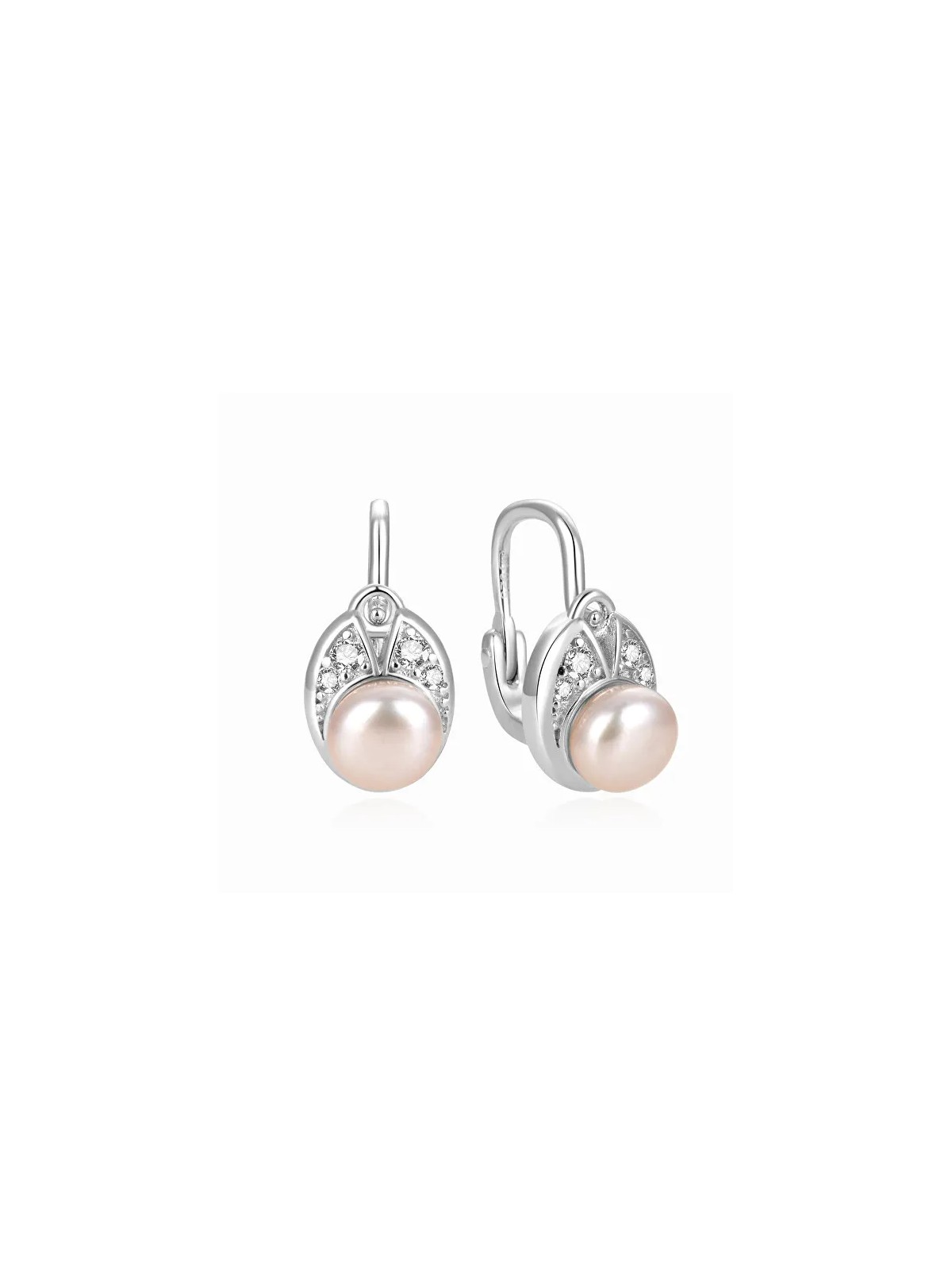 Eleganti orecchini in argento con vere perle di fiume AGUC2579DP Codice: sBE1263