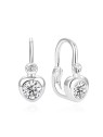 Delicati orecchini in argento a forma di cuore AGUC2557D-WHITE Codice: sBE1314