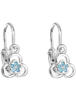 Orecchini per bambini in argento con zircone Lt. Blue 11171.3 Codice: sEG0381