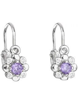 Orecchini per bambini in argento con zirconi viola 11174.3 Codice: sEG0386