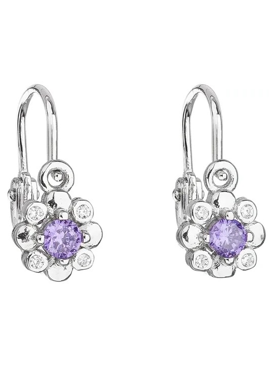 Orecchini per bambini in argento con zirconi viola 11174.3 Codice: sEG0386