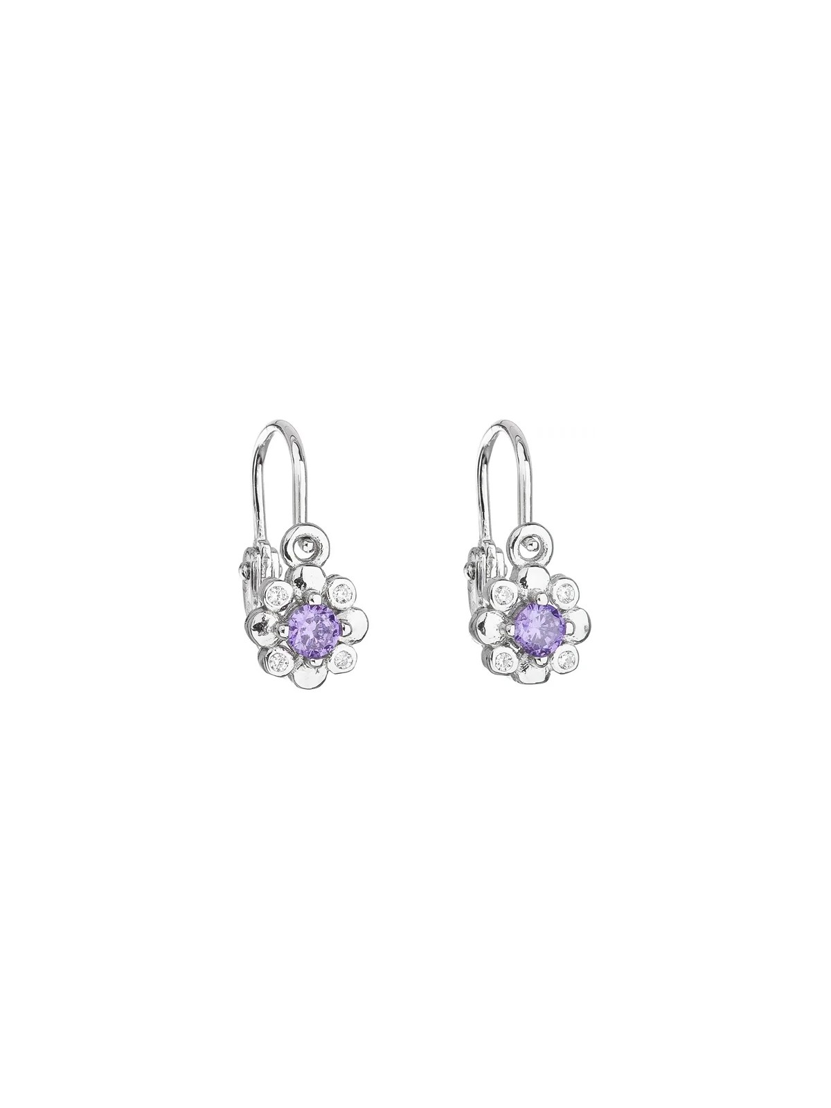 Orecchini per bambini in argento con zirconi viola 11174.3 Codice: sEG0386