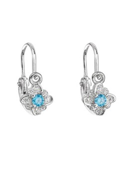 Orecchini per bambini in argento con zirconi blu 11175.3 Codice: sEG0558
