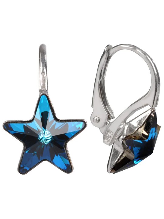 Orecchini per bambine in argento Star Bermuda Blue Codice: sLE0165