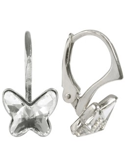 Orecchini in cristallo d'argento per bambine Codice: sLE0234