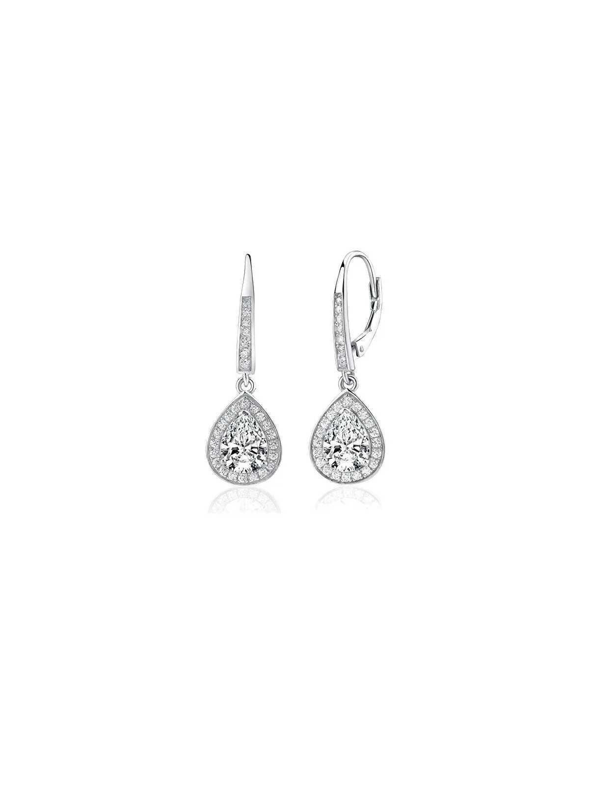 Silvego Orecchini in argento con zirconi cubici Brisa JJJE1141 donna