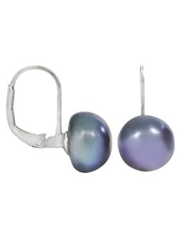 JwL Luxury Pearls Orecchini con vera perla blu metallizzata JL0057 donna