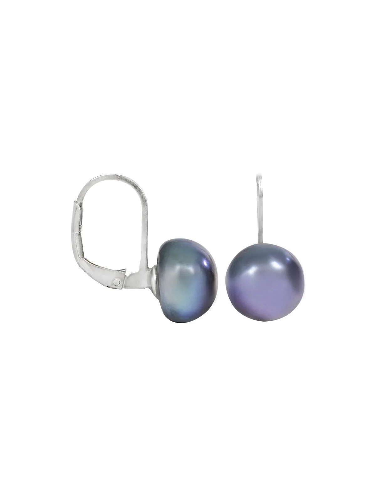JwL Luxury Pearls Orecchini con vera perla blu metallizzata JL0057 donna