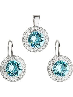 Evolution Group Set alla Kate Middleton 39107.3 turchese chiaro (orecchini, pendente) donna