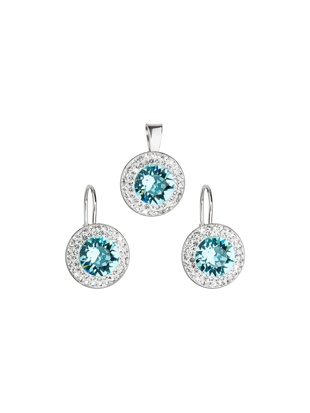 Evolution Group Set alla Kate Middleton 39107.3 turchese chiaro (orecchini, pendente) donna