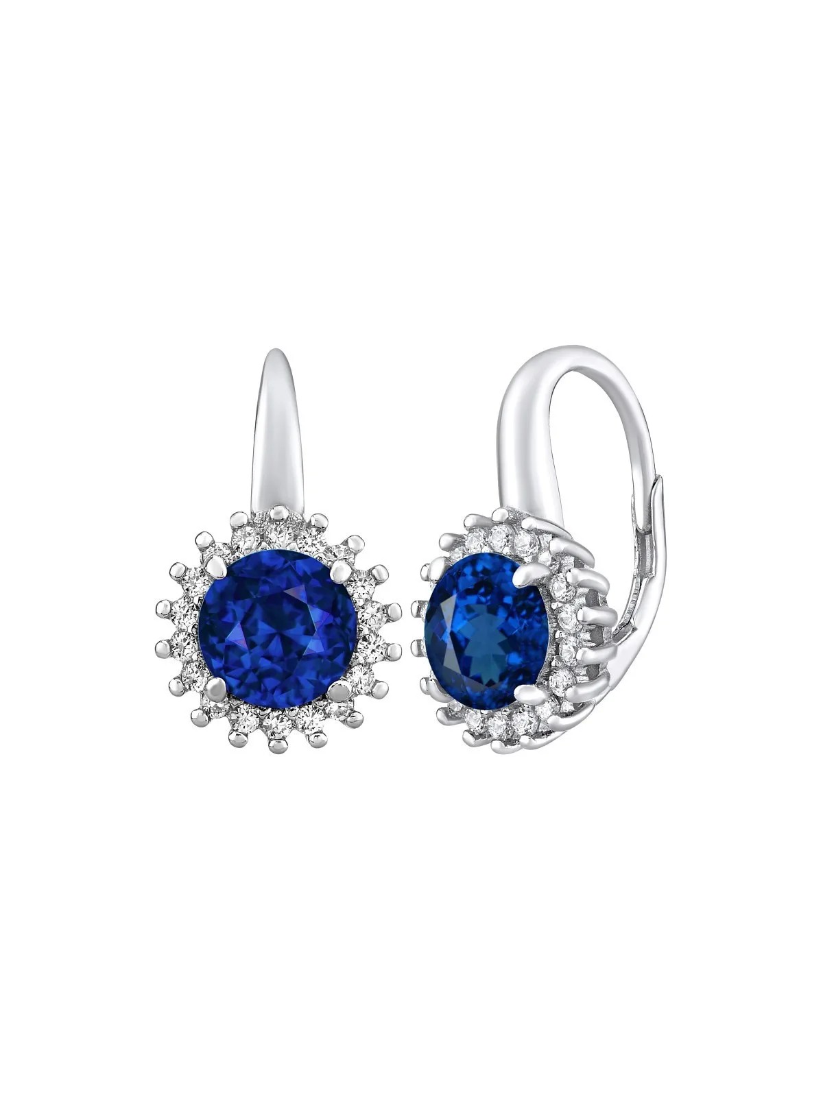 Silvego Orecchini in argento ADRIA con zaffiro LPSE0754 donna