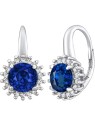 Silvego Orecchini in argento ADRIA con zaffiro LPSE0754 donna