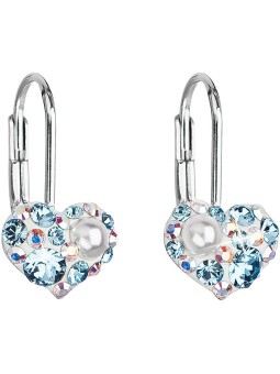 Evolution Group Orecchini a cuore con Swarovski 31125.9 acqua donna