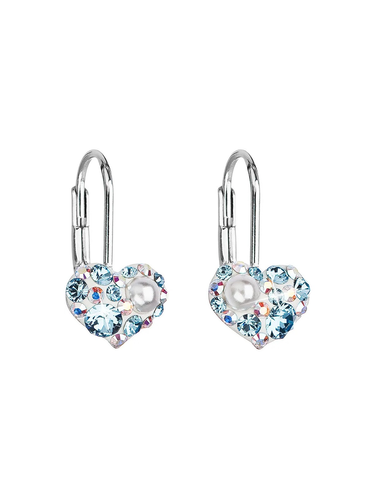 Evolution Group Orecchini a cuore con Swarovski 31125.9 acqua donna