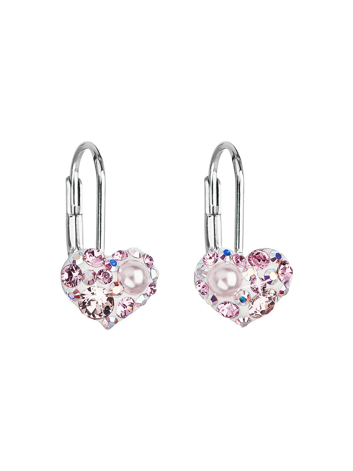 Evolution Group Orecchini a cuore 31125.9 rosa chiaro donna