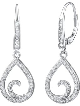 Silvego Orecchini pendenti in argento con gancio JJJE0011 donna