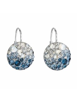 Orecchini Evolution Group in cristallo argento 31176.3 Blu ghiaccio donna