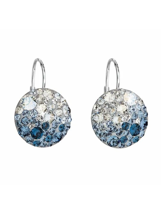 Orecchini Evolution Group in cristallo argento 31176.3 Blu ghiaccio donna