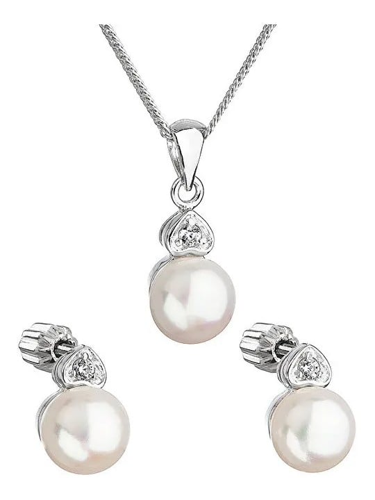 Evolution Group Perla incastonata con zirconi Pavon 29001.1 bianco donna