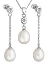 Evolution Group Perla in argento con zirconi Pavona 29005.1B AAA bianchi (orecchini, catena, pendente) donna