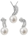 Evolution Group Parure di gioielli in argento con perle autentiche Pavon 29037.1 donna