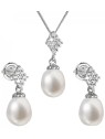 Evolution Group Parure di lusso in argento con perle autentiche Pavon 29018.1 donna